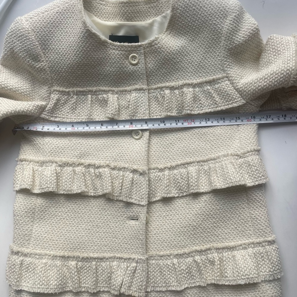 Club Monaco Textured Cream Jacket - Picture 3 of 8